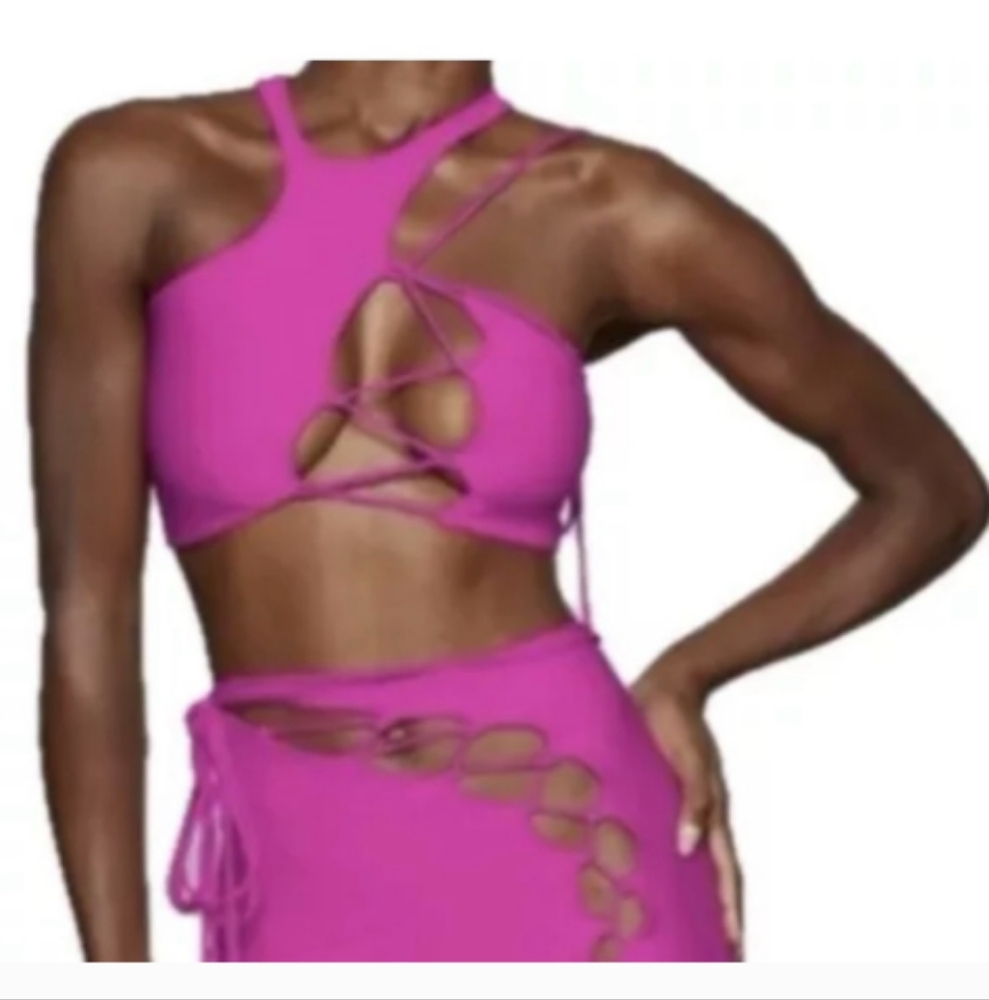 Skims Top In Size Small Shade Is Fuchsia